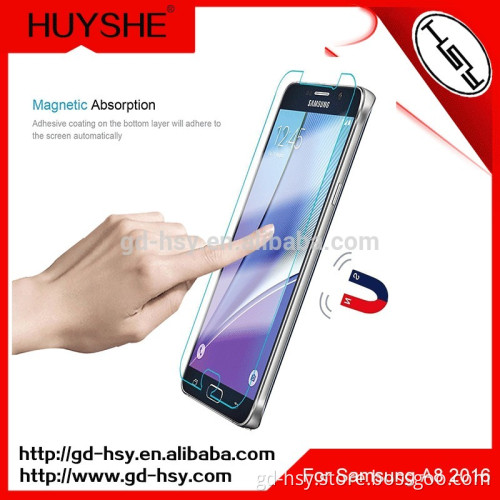 HUYSHE anti-broken 9H hardness tempered glass screen protector for Samsung Galaxy A8 2016